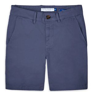 Peter Manning Navy Chino Shorts 7 Inch Inseam